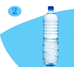 A photograph of 1 litre  transparent water bottle filled with water which you will regularly use